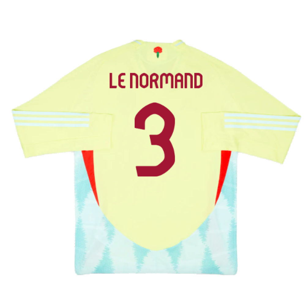 2024-2025 Spain Authentic Long Sleeve Away Shirt (Le Normand 3)