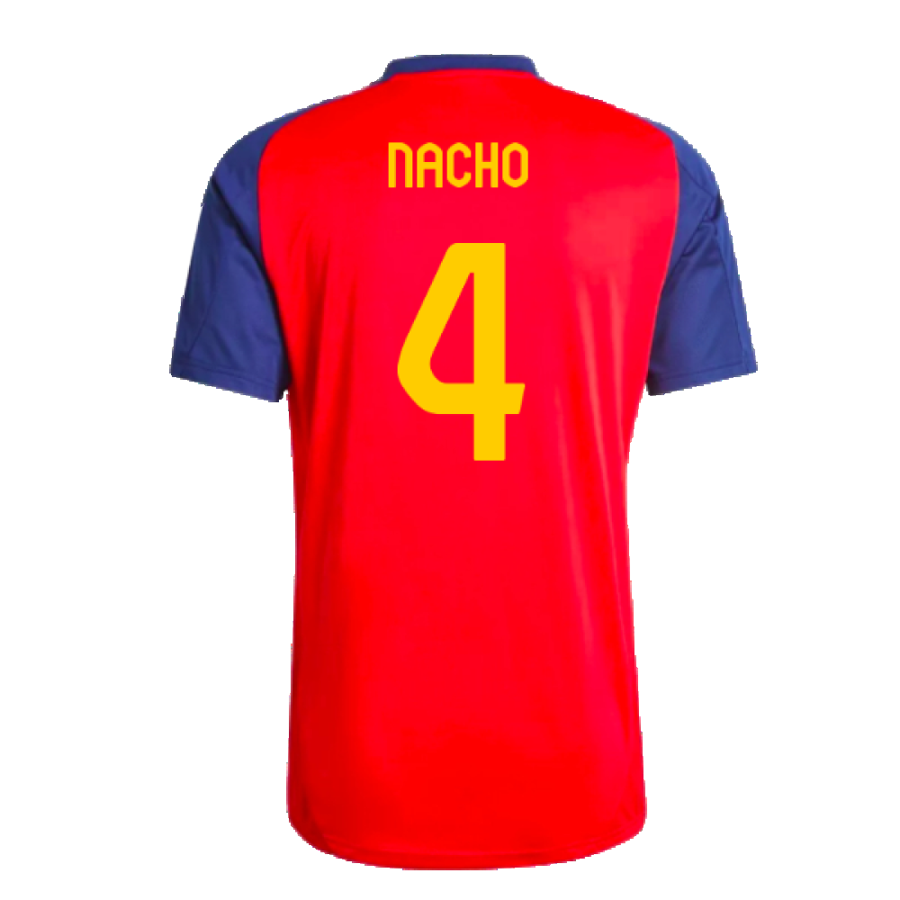 2024-2025 Spain Training Jersey (Red) (Nacho 4)