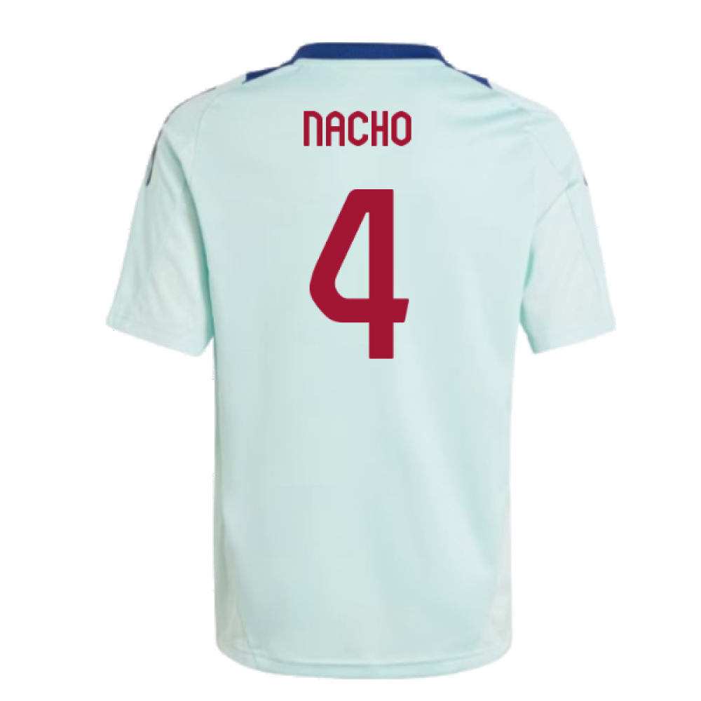 2024-2025 Spain Training Jersey (Turquoise) - Kids (Nacho 4)