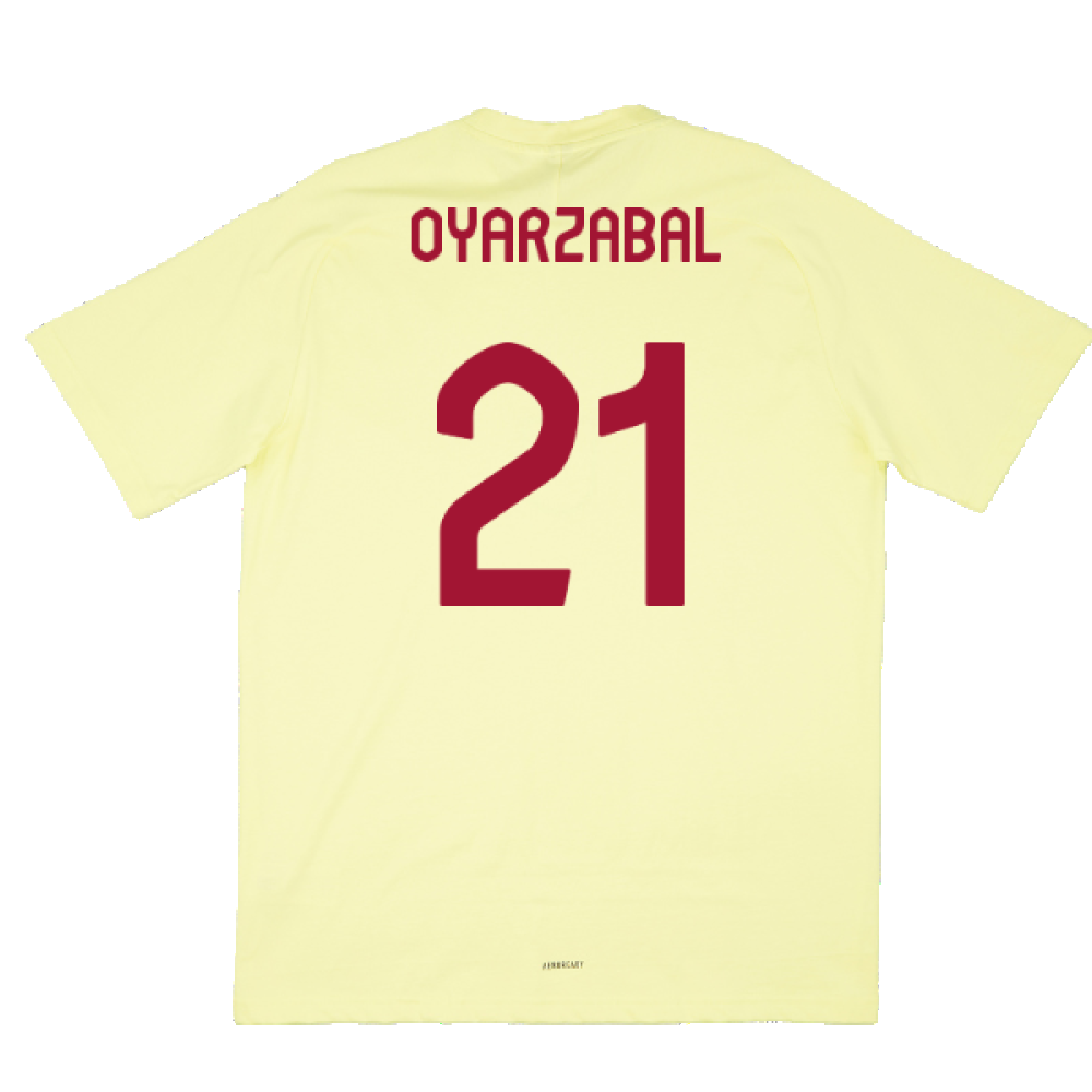 2024-2025 Spain Travel Tee (Yellow) (Oyarzabal 21)