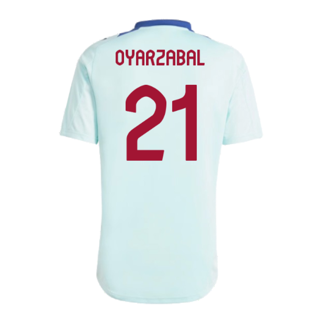 2024-2025 Spain Training Jersey (Halo Mint) (Oyarzabal 21)