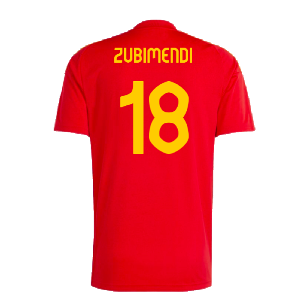 2024-2025 Spain Home Fan Jersey (Zubimendi 18)