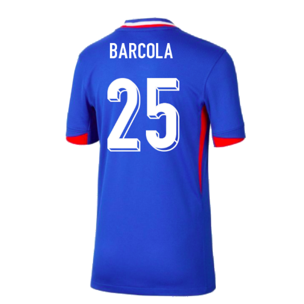 2024-2025 France Home Shirt (Kids) (Barcola 25)