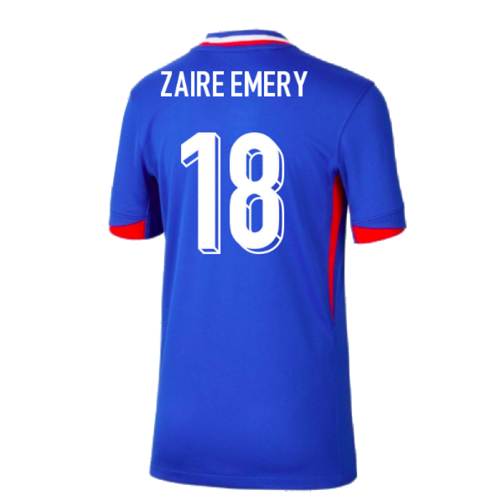 2024-2025 France Home Shirt (Kids) (Zaire Emery 18)