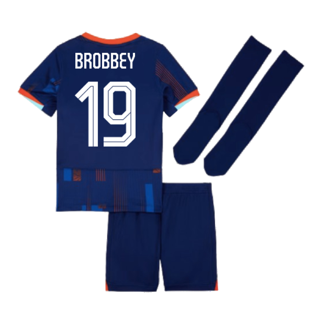 2024-2025 Netherlands Away Mini Kit (Brobbey 19)