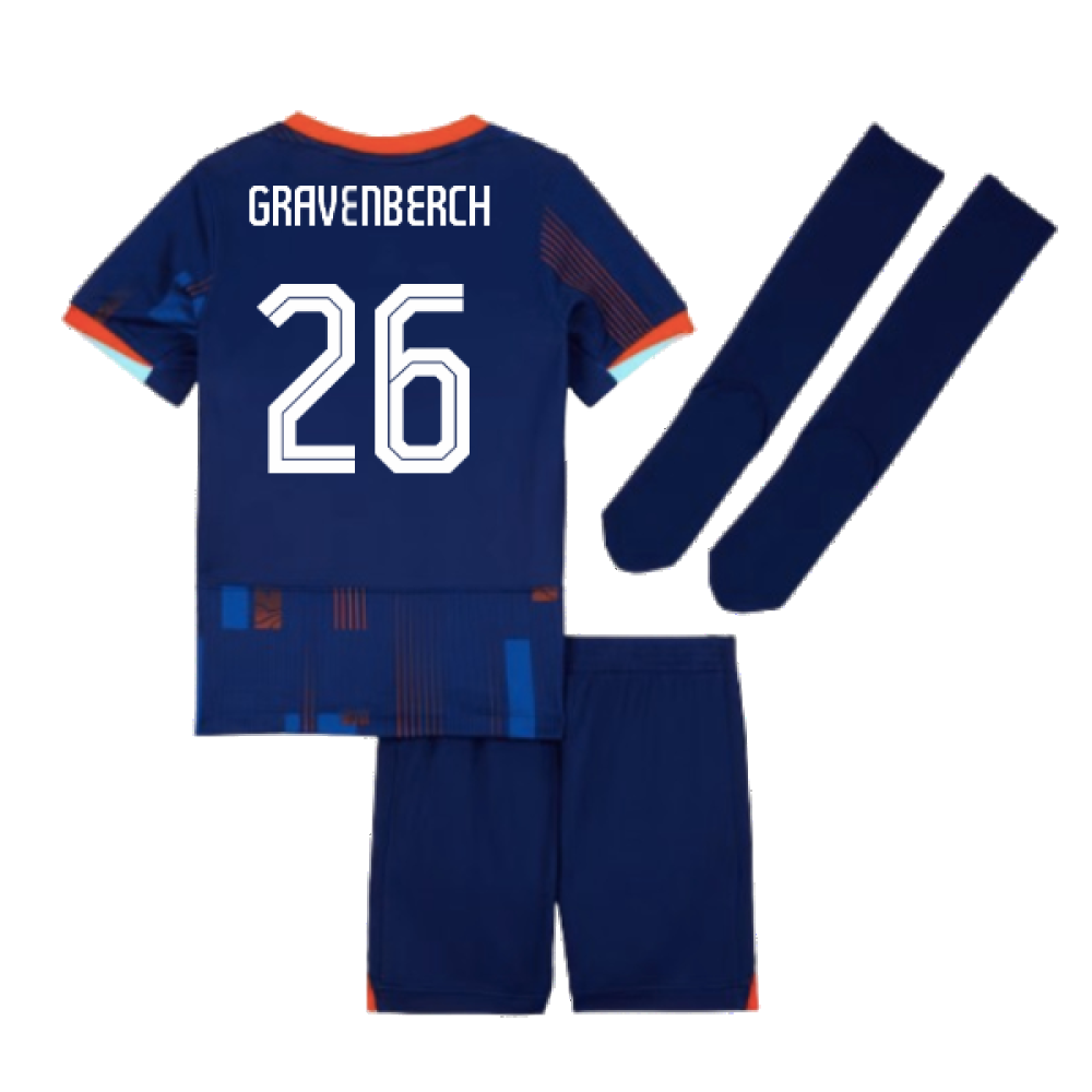 2024-2025 Netherlands Away Mini Kit (Gravenberch 26)