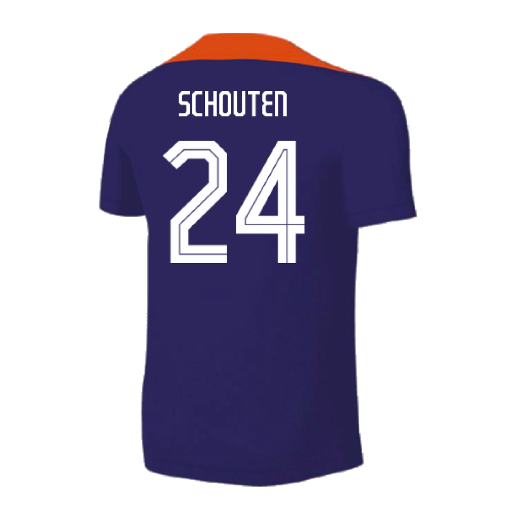 2024-2025 Netherlands Strike Training Shirt (Blue) - Kids (Schouten 24)