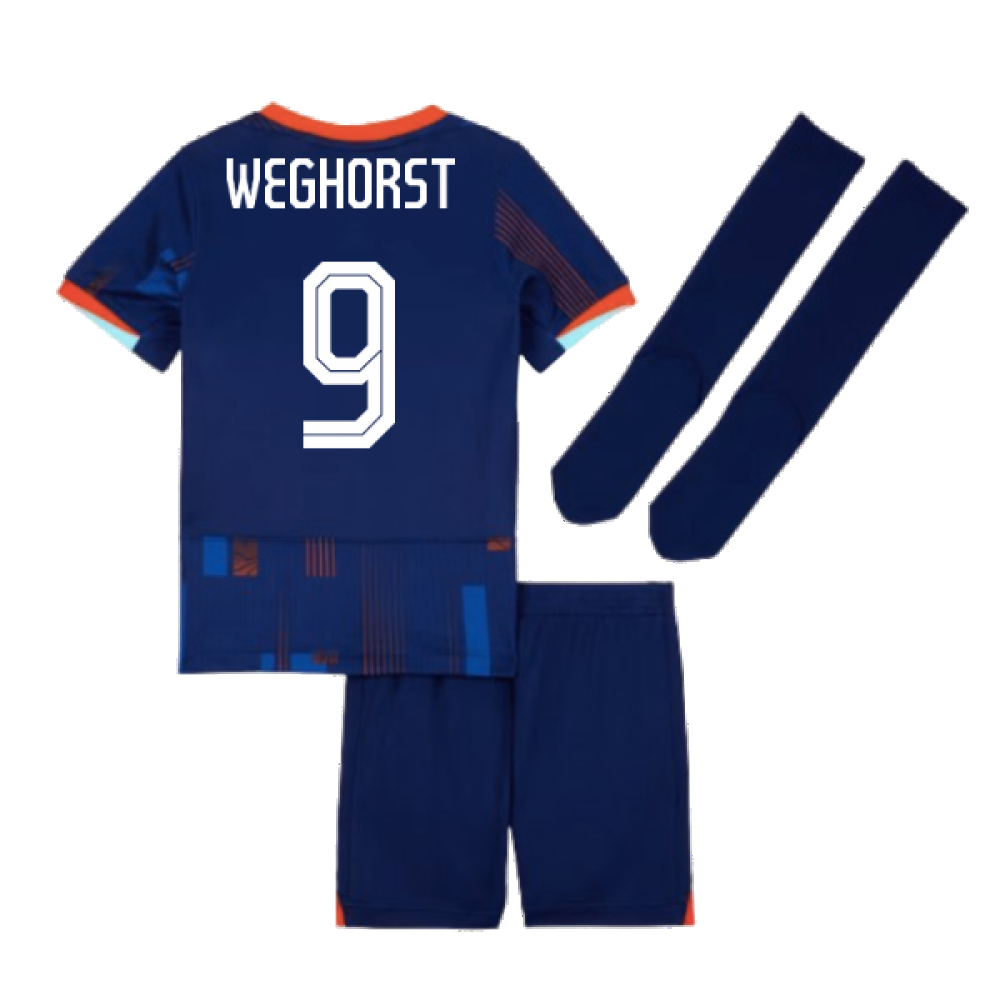 2024-2025 Netherlands Away Mini Kit (Weghorst 9)