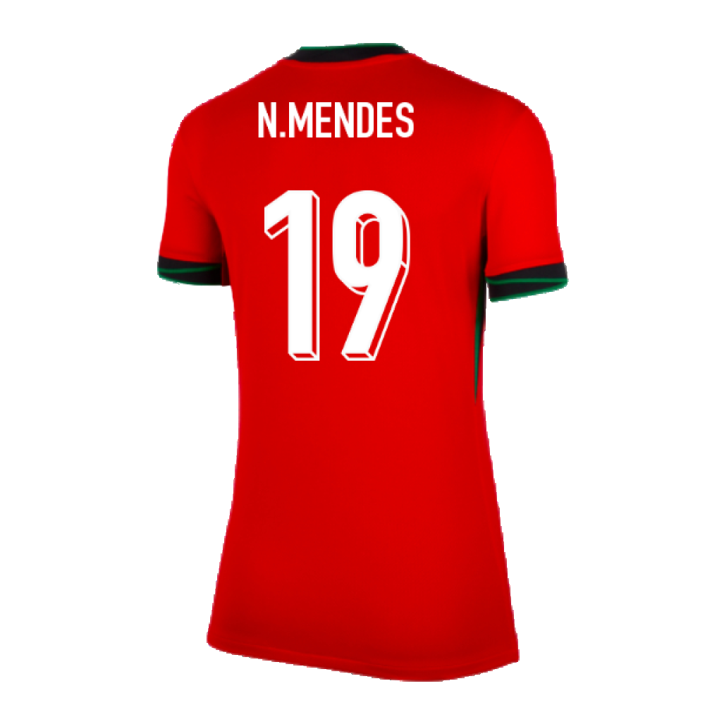 2024-2025 Portugal Home Shirt (Womens) (N.Mendes 19)