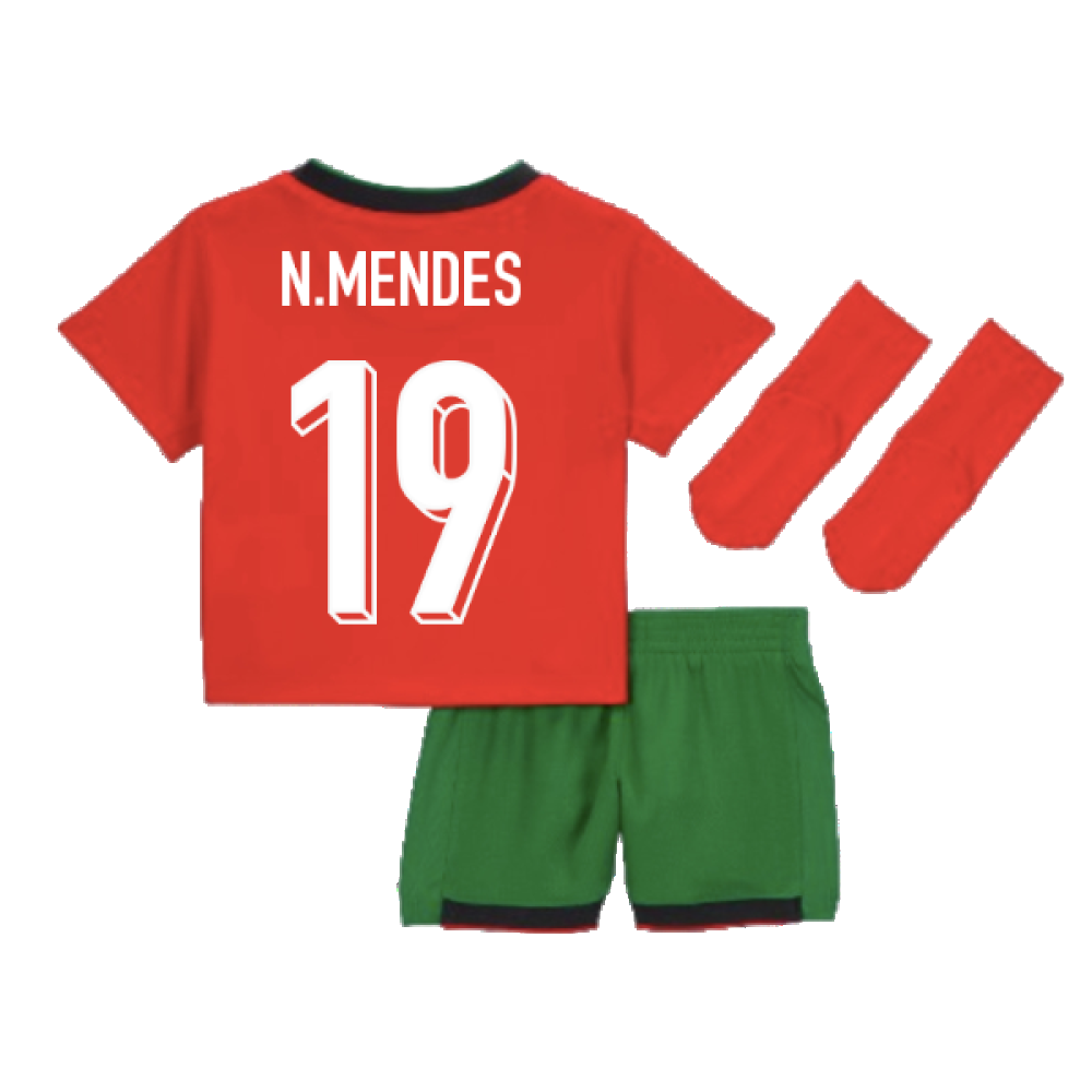 2024-2025 Portugal Home Baby Kit (N.Mendes 19)