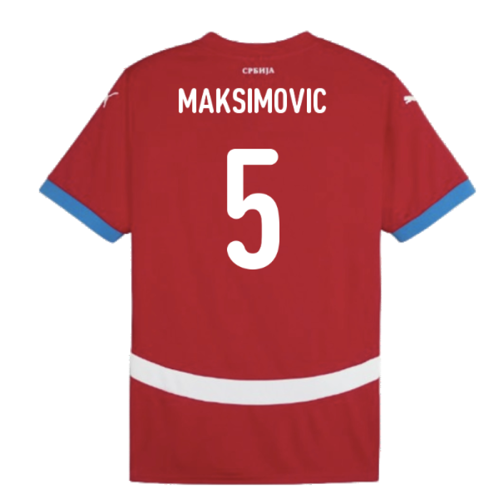 2024-2025 Serbia Home Shirt (Maksimovic 5)