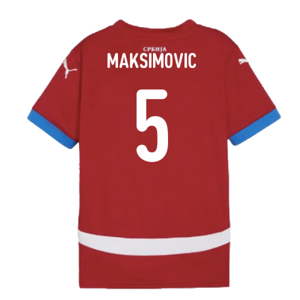 2024-2025 Serbia Home Shirt (Kids) (Maksimovic 5)