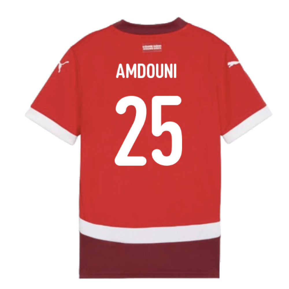 2024-2025 Switzerland Home Shirt (Kids) (Amdouni 25)