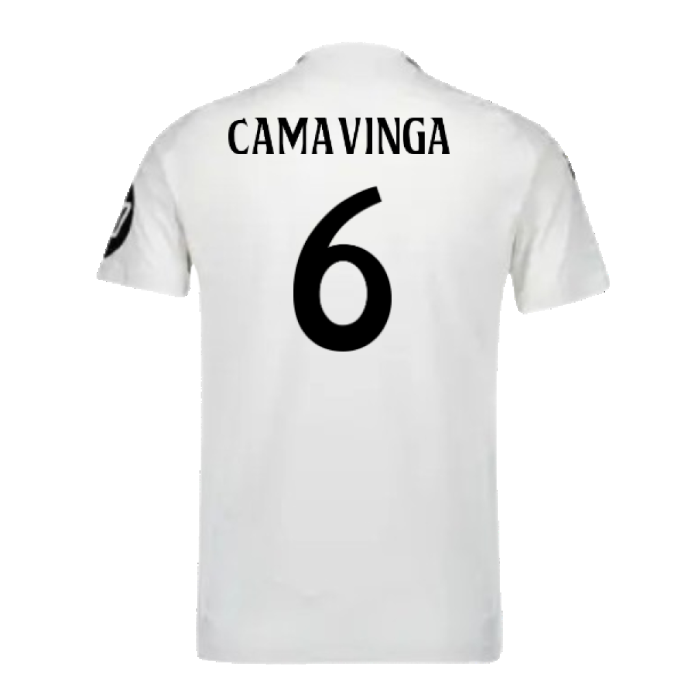 2024-2025 Real Madrid Authentic Home Shirt (Camavinga 6)