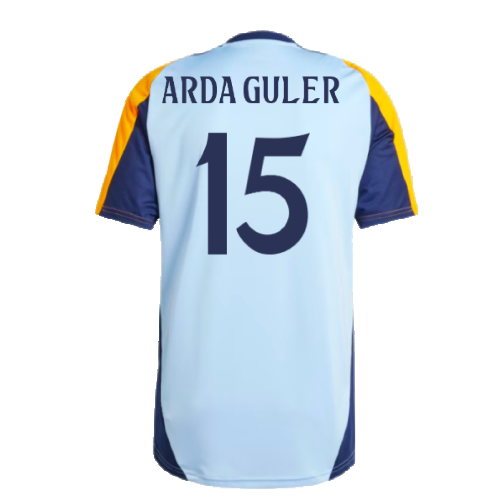 2024-2025 Real Madrid Training Shirt (Glow Blue) (Arda Guler 15)