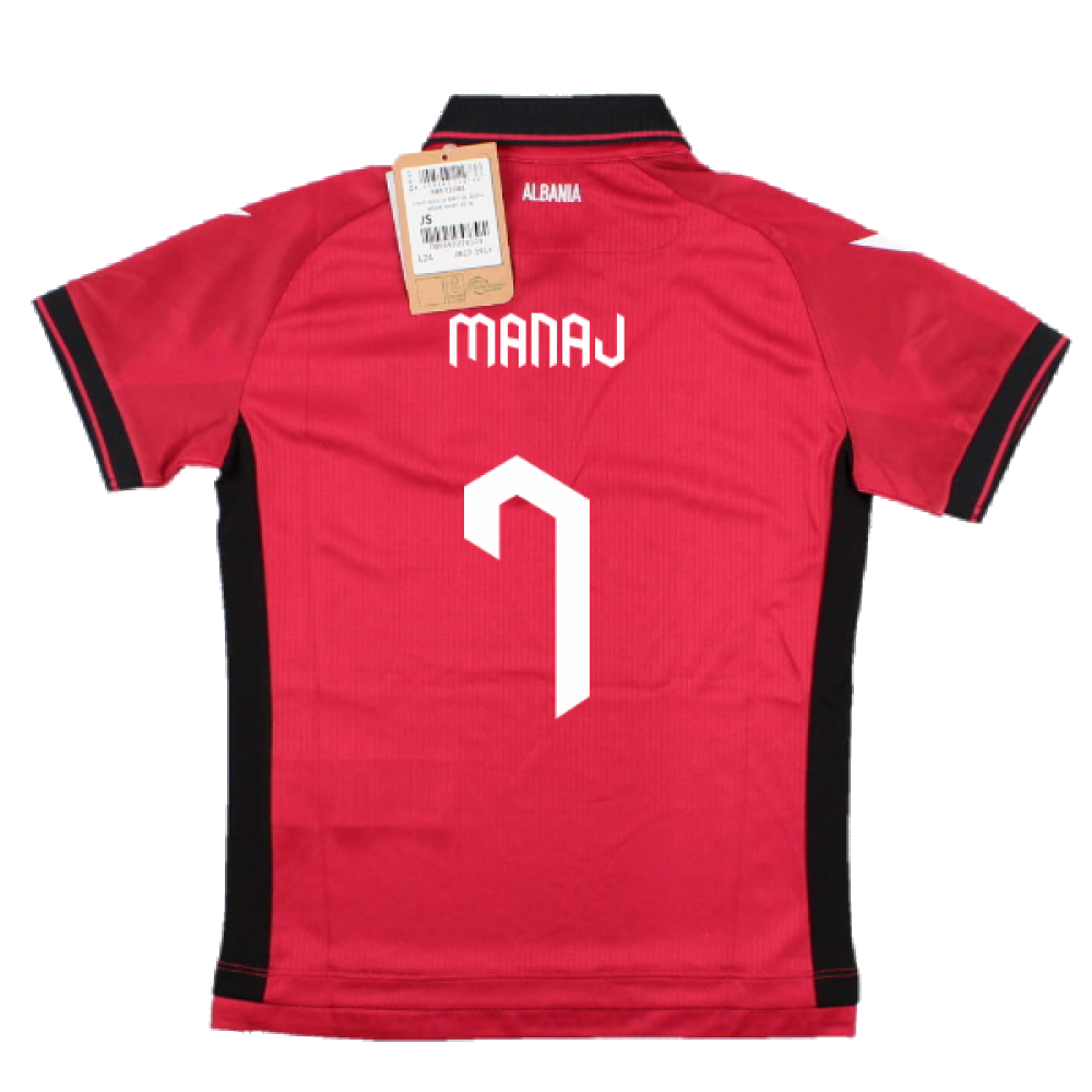 2023-2024 Albania Home Authentic Shirt (Kids) (Manaj 7)