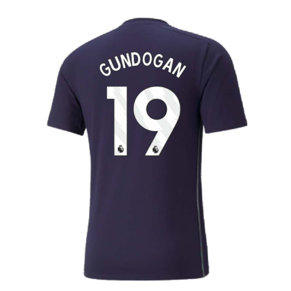 2024-2025 Man City Casuals Tee (Navy) (Gundogan 19)