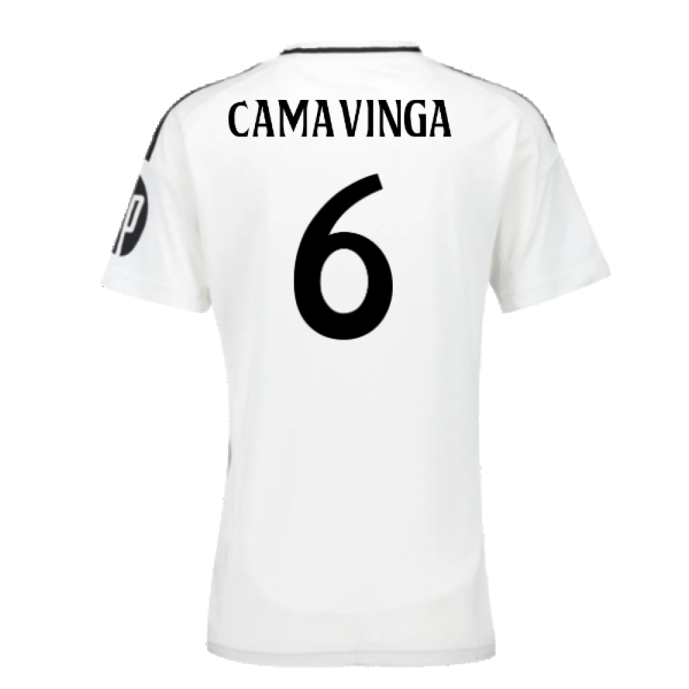 2024-2025 Real Madrid Home Shirt (Womens) (Camavinga 6)