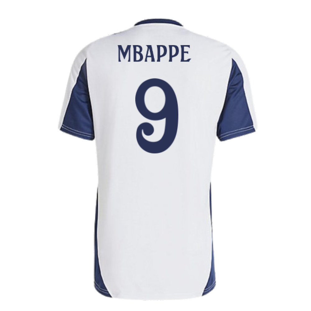 2024-2025 Real Madrid Training Shirt (White) (Mbappe 9)