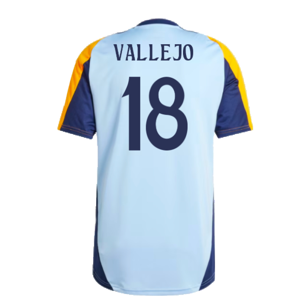 2024-2025 Real Madrid Training Shirt (Glow Blue) (Vallejo 18)