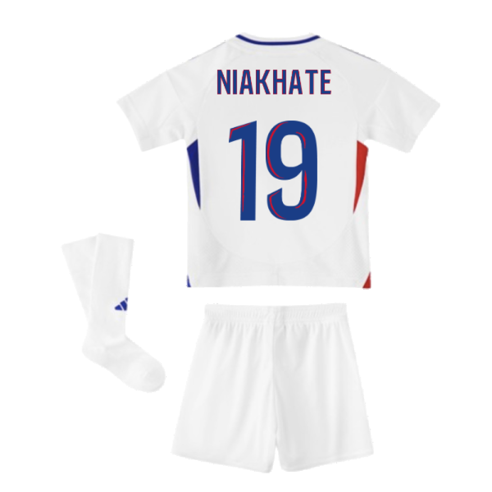 2024-2025 Olympique Lyon Home Mini Kit (Niakhate 19)