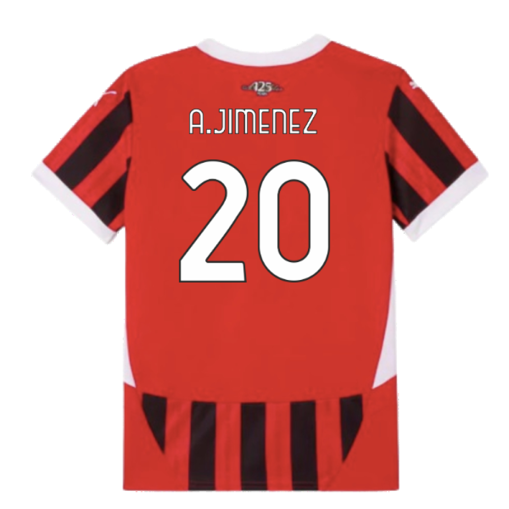 2024-2025 AC Milan Home Shirt (Kids) (A.Jimenez 20)