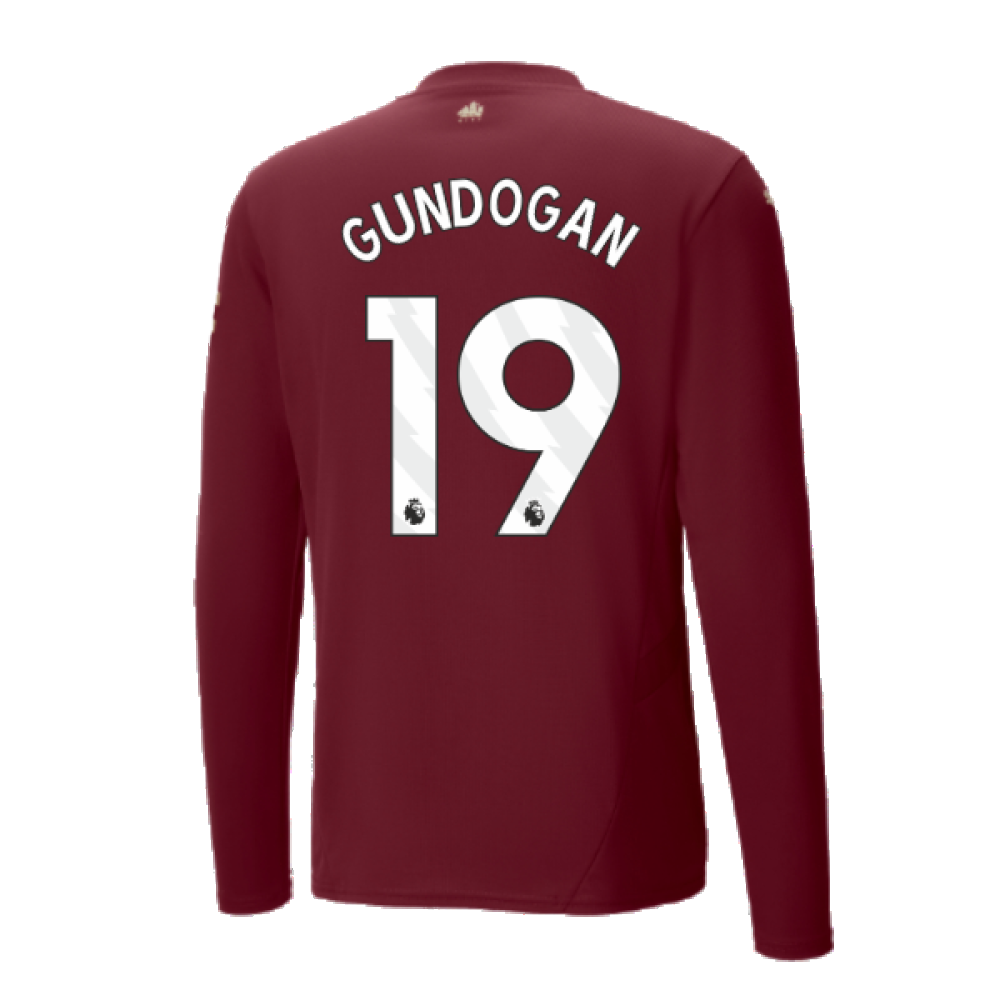 2024-2025 Man City Third Long Sleeve Shirt (Gundogan 19)