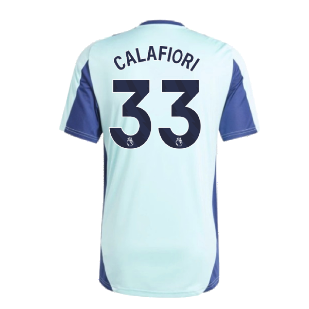 2024-2025 Arsenal Training Jersey (Clear Aqua) (Calafiori 33)