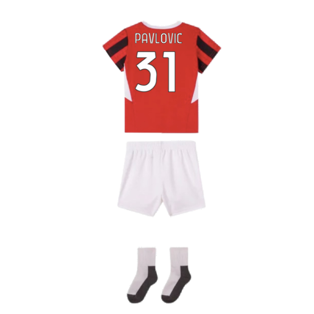 2024-2025 AC Milan Home Baby Kit (Pavlovic 31)