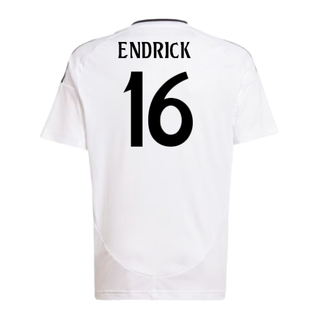 2024-2025 Real Madrid Home Shirt (Kids) (Endrick 16)