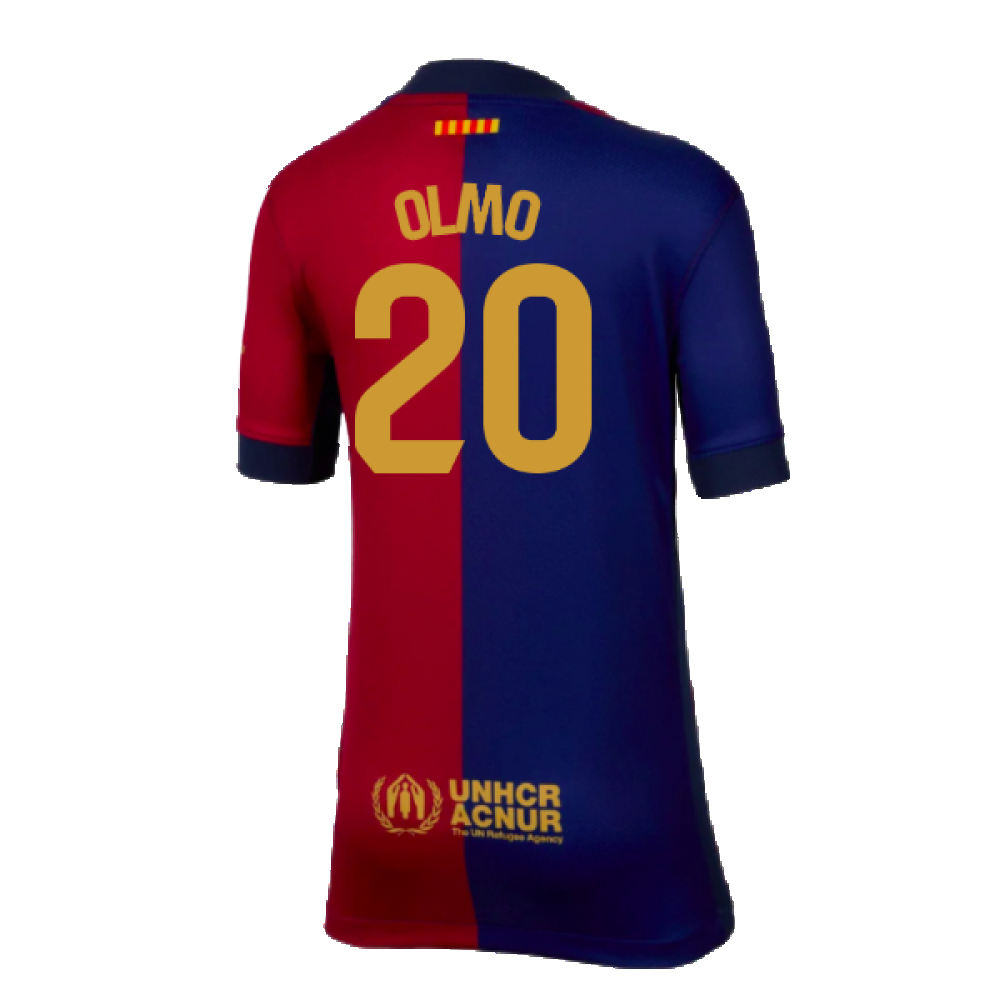 2024-2025 Barcelona Home Shirt (Kids) (Olmo 20)