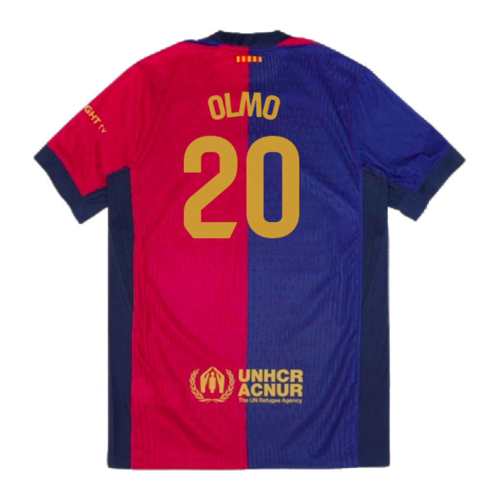 2024-2025 Barcelona Vapor Match Home Shirt (Olmo 20)