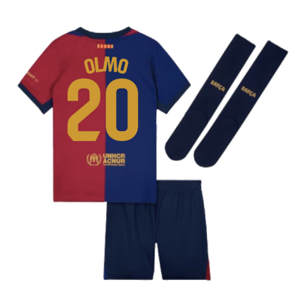 2024-2025 Barcelona Home Mini Kit (Olmo 20)