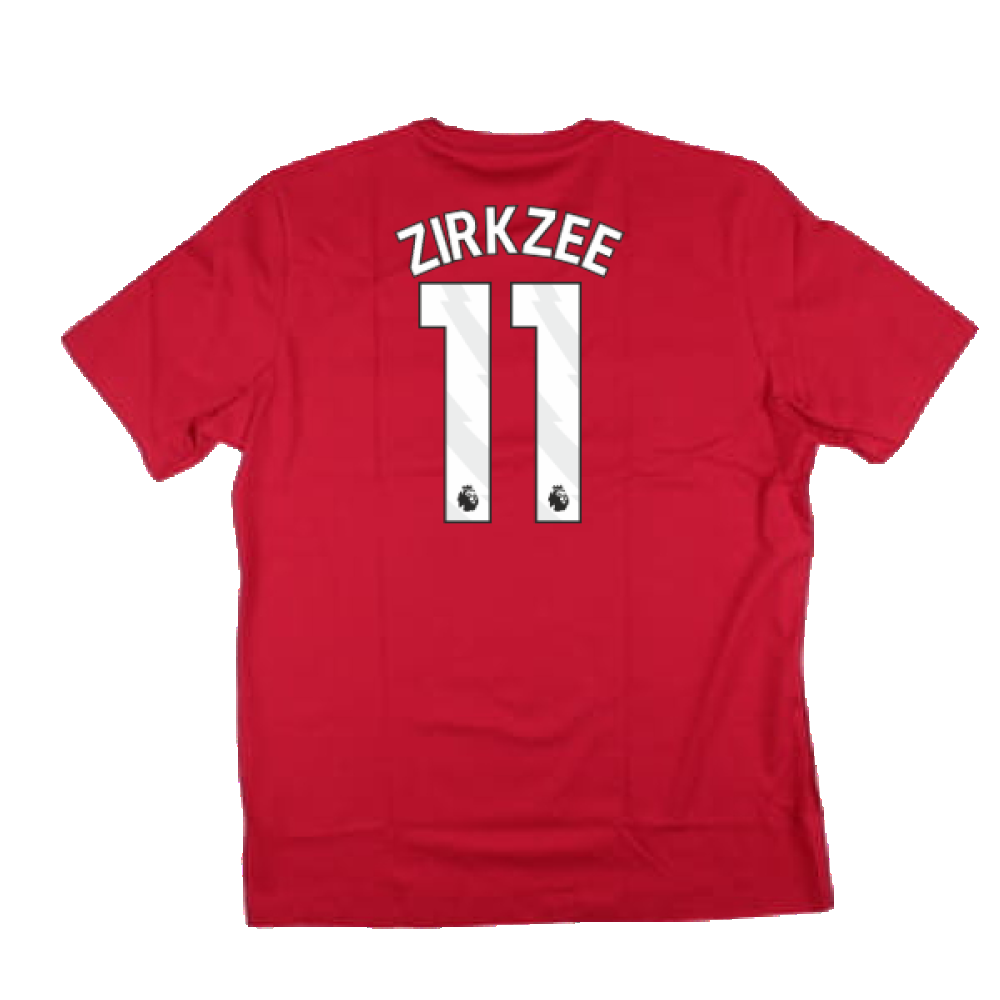 2024-2025 Man Utd DNA Graphic Tee (Red) (Zirkzee 11)