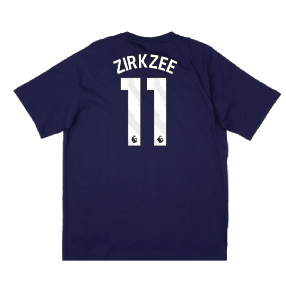 2024-2025 Man Utd Training Tee (Night Indigo) (Zirkzee 11)