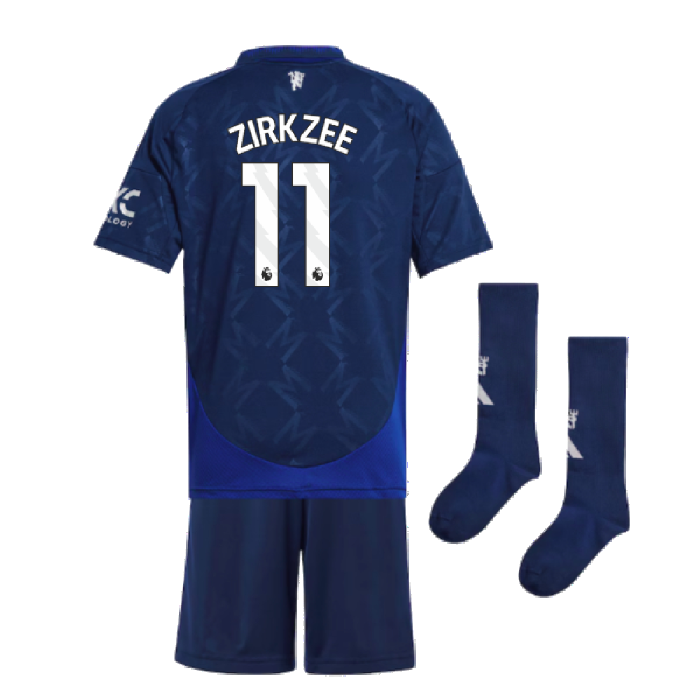 2024-2025 Man Utd Away Mini Kit (Zirkzee 11)