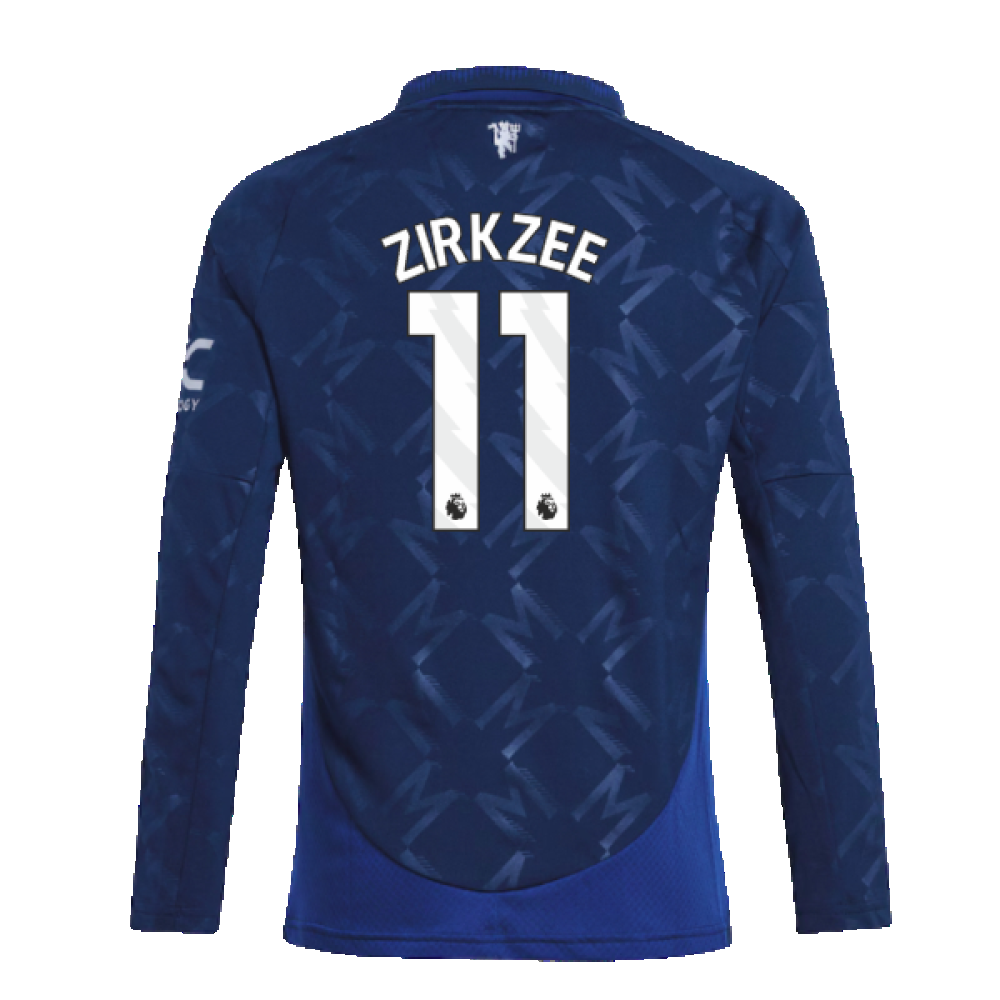 2024-2025 Man Utd Long Sleeve Away Shirt (Kids) (Zirkzee 11)