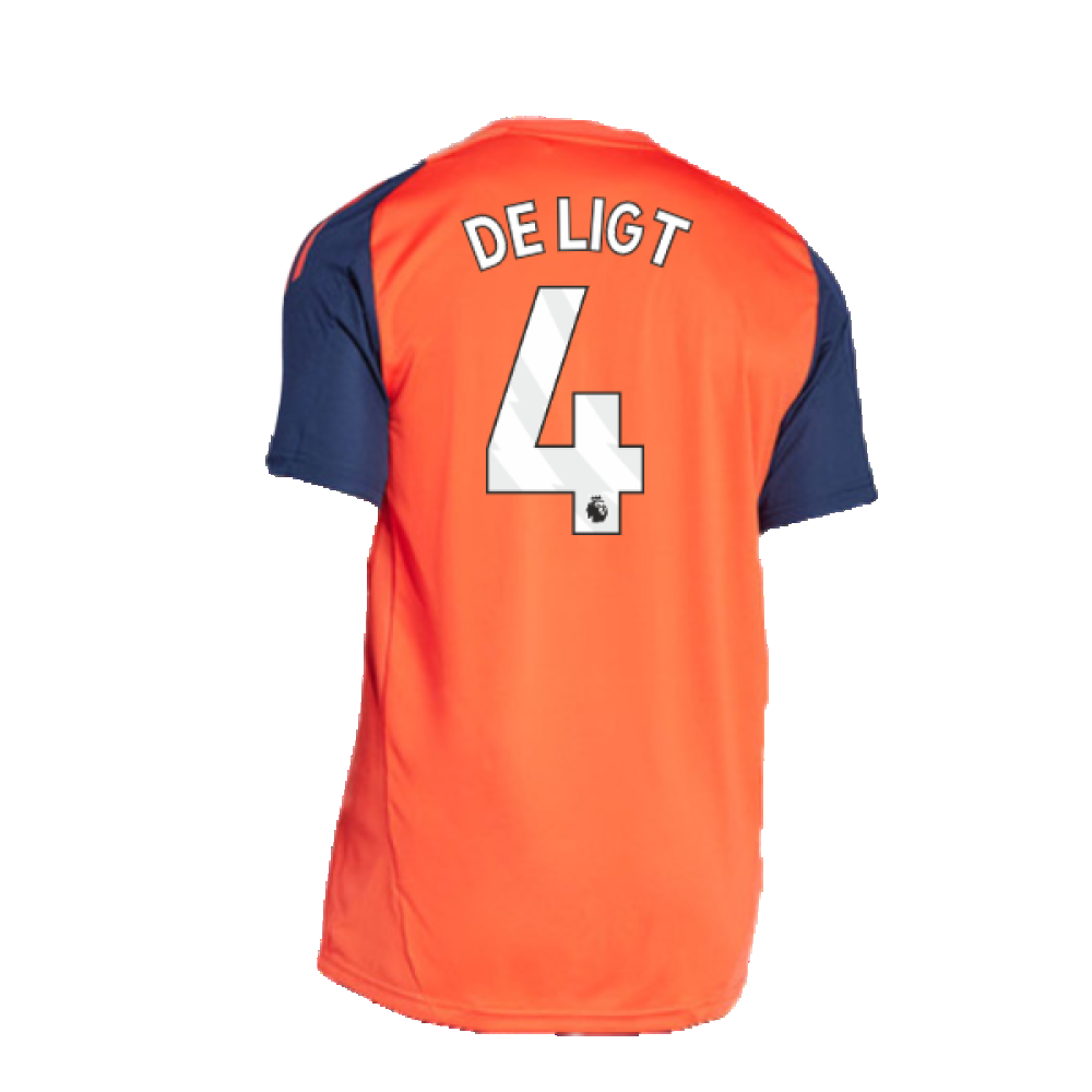 2024-2025 Man Utd Training Jersey (Red) (De Ligt 4)