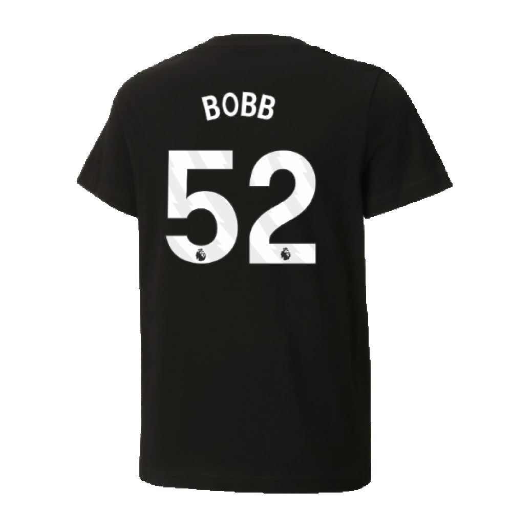 2024-2025 Man City ftblCulture Tee (Black) - Kids (Bobb 52)