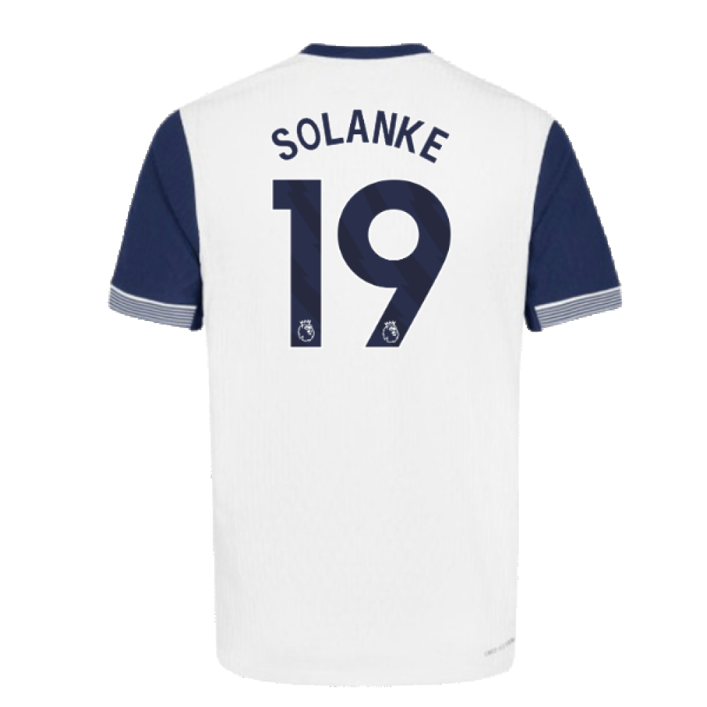 2024-2025 Tottenham Hotspur Authentic Home Shirt (Solanke 19)