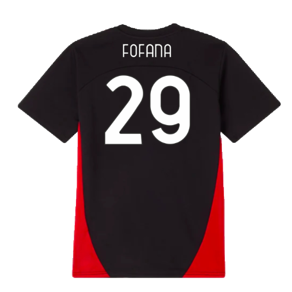 2024-2025 AC Milan Training Shirt (Black) - Kids (Fofana 29)