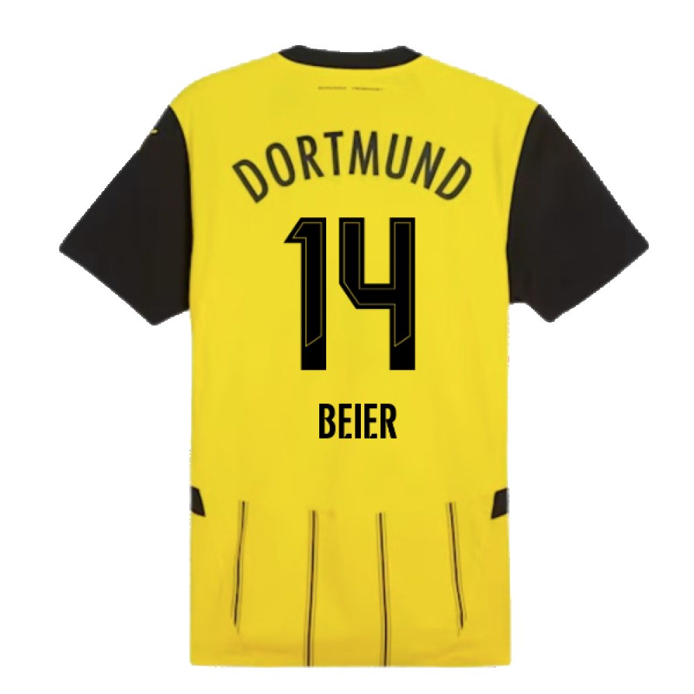 2024-2025 Borussia Dortmund Authentic Home Shirt (Beier 14)