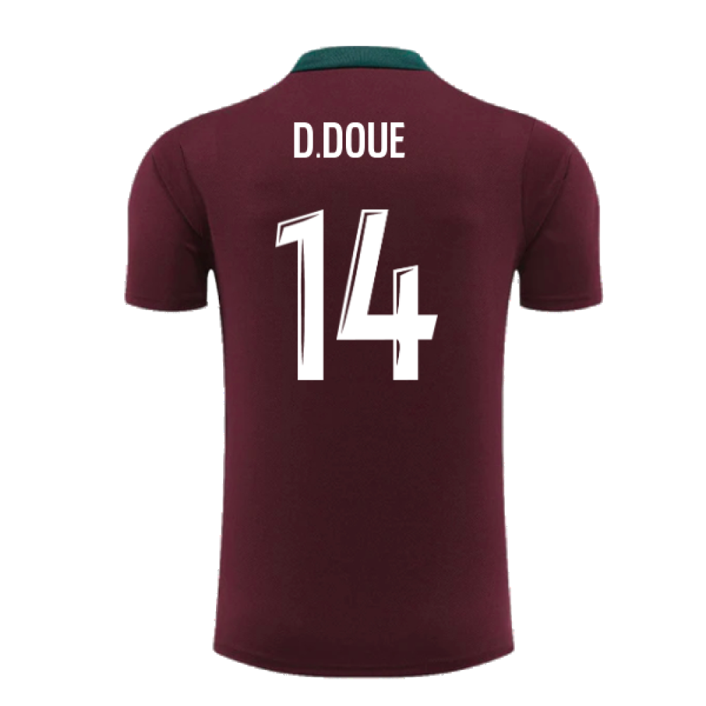 2024-2025 PSG Dri-FIT Strike Training Shirt (Bordeaux) (D.Doue 14)