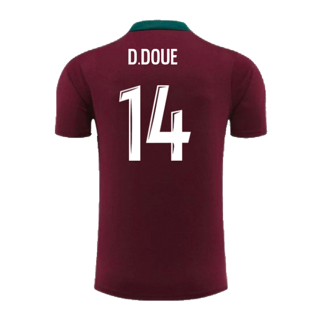 2024-2025 PSG Strike Dri-Fit Training Shirt (Bordeaux) - Kids (D.Doue 14)