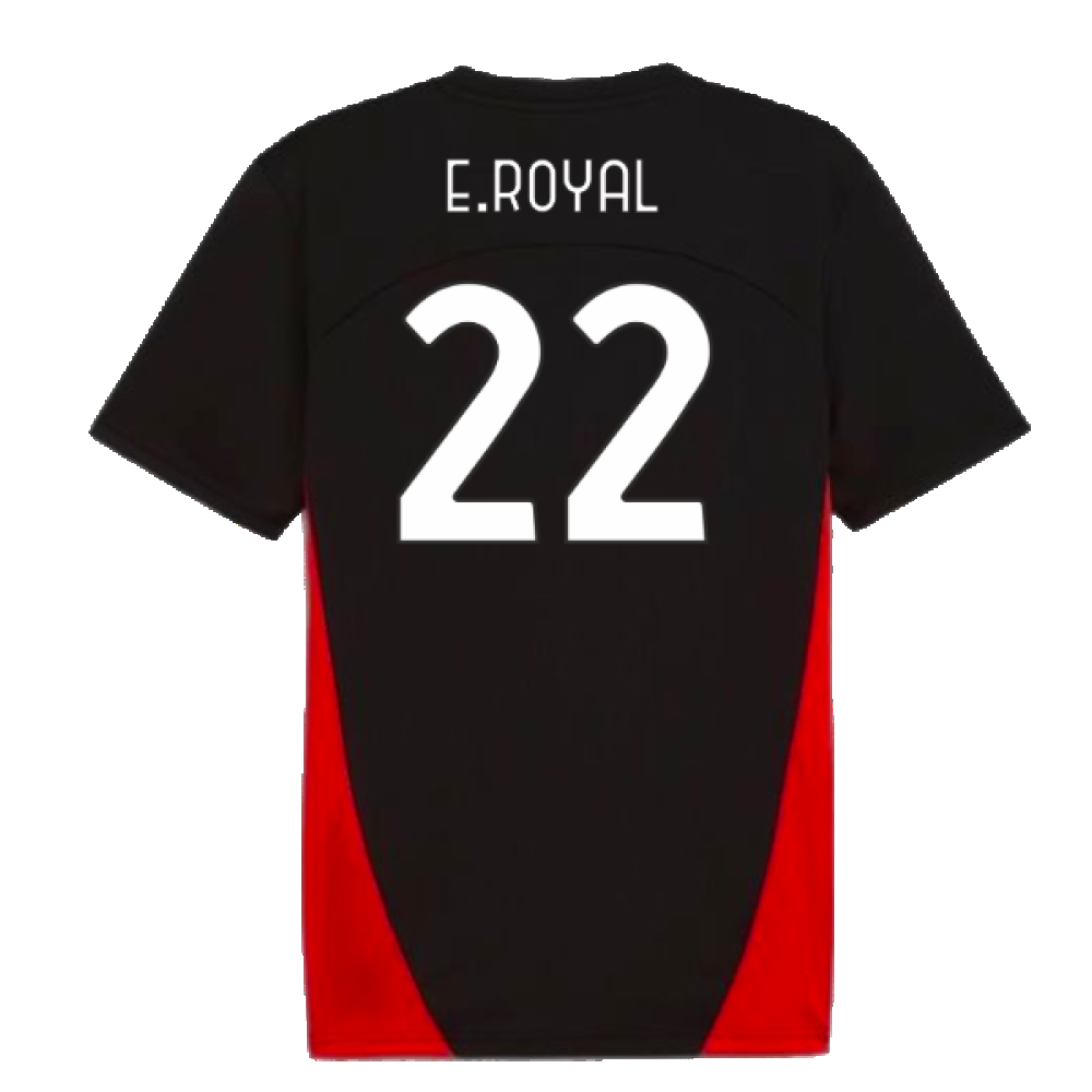 2024-2025 AC Milan Training Shirt (Black) (E.Royal 22)