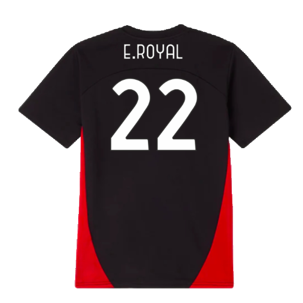 2024-2025 AC Milan Training Shirt (Black) - Kids (E.Royal 22)