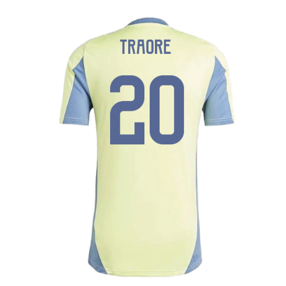 2024-2025 Ajax Training Jersey (Pulse Yellow) (Traore 20)