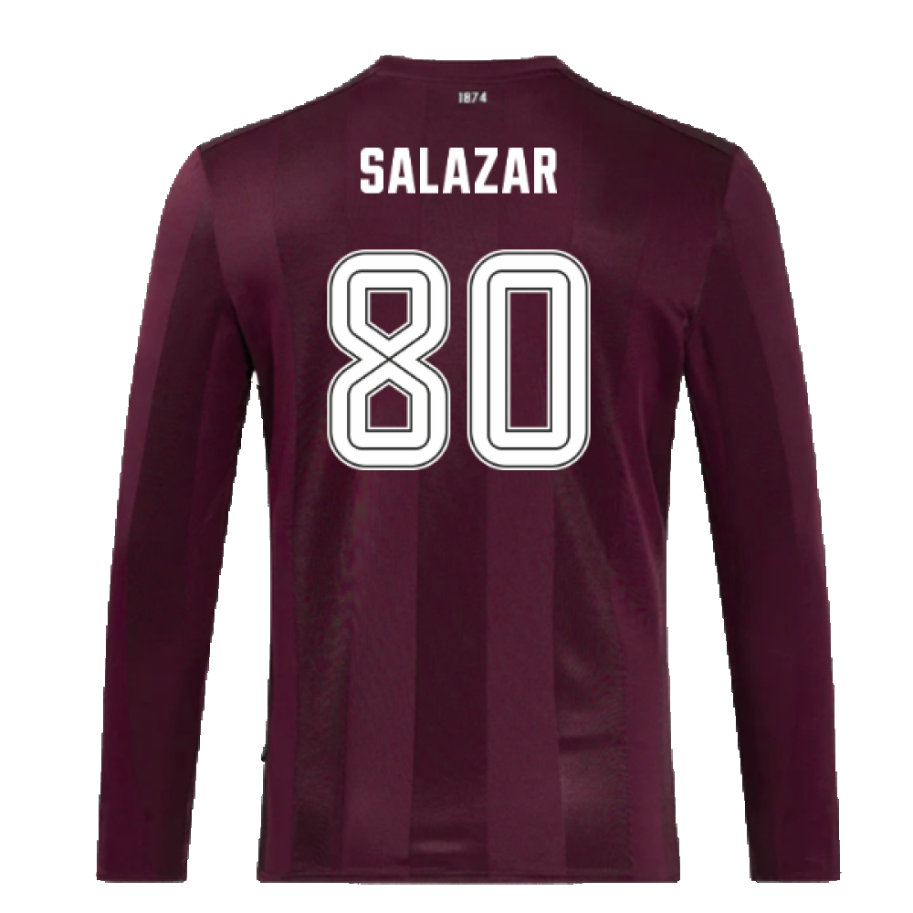 2024-2025 Hearts Long Sleeve Home Shirt (Salazar 80)