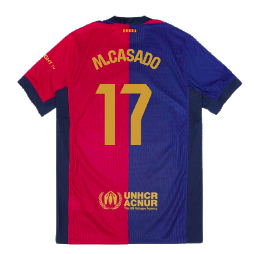 2024-2025 Barcelona Vapor Match Home Shirt (M.Casado 17)