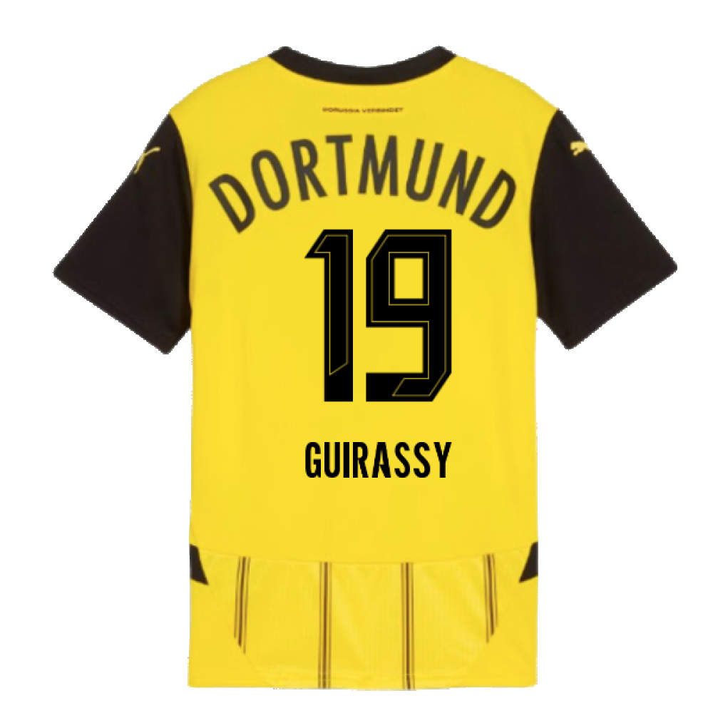 2024-2025 Borussia Dortmund Home Shirt (Kids) (Guirassy 19)